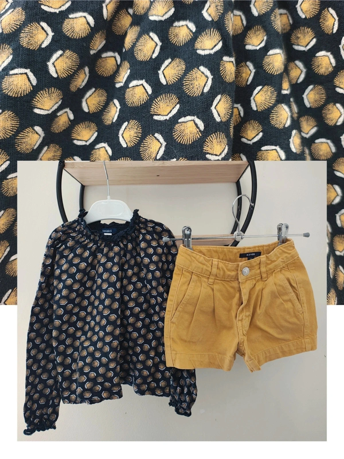 4 ans ensemble teeshirt Okaïdi et short Kiabi